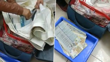 Delhi: CISF Personnel Seize Foreign Currency Worth Rs 50 Lakh Concealed in Clothes at IGI Airport (Watch Video)